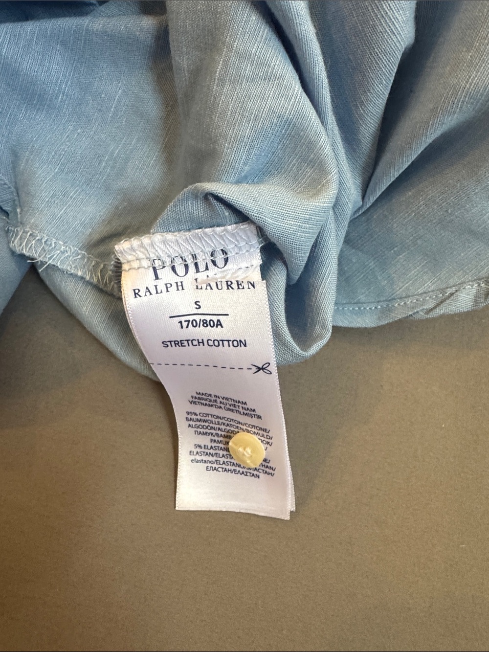 Polo by Ralph Lauren Light Blue Button-Down Shirt with Embroidered Pony Pocket - Picture 5 of 7